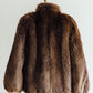 Christie Brothers Brown Beaver Fur Jacket