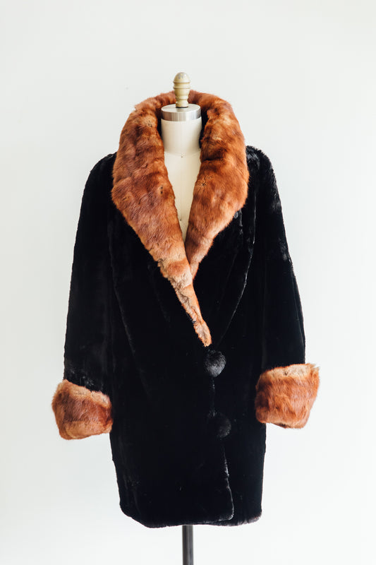 1950s Anders C. Olseen Beaver Fur Jacket