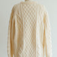 Trag Knitwear Cream Wool Sweater