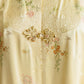 Oriental Yellow Silk Brocade Duster