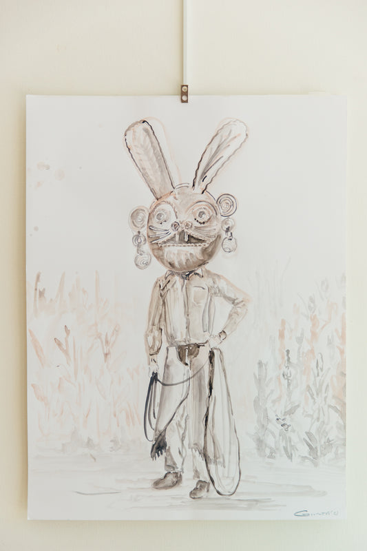 Justin Giunta Wild West 'Studies'- Native Mask Bunny