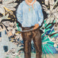 Justin Giunta Cowboy Compositions- Cowboy Standing on Ruin