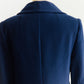 Navy Gold Button Front Coat