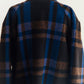 Blue Plaid Cocoon Coat