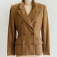 Bill Blass Brown Plaid Blazer