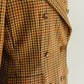 Bill Blass Brown Plaid Blazer