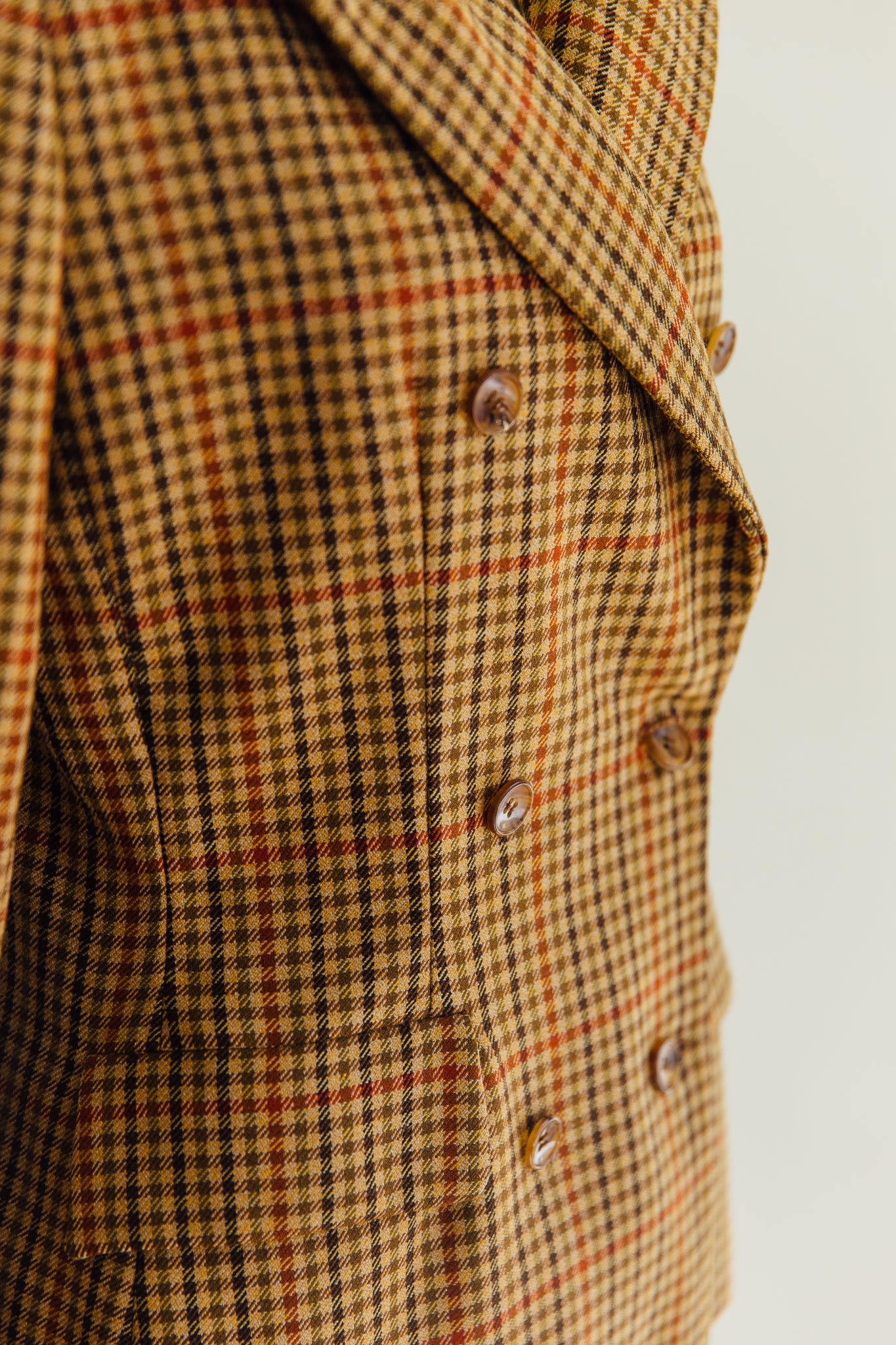 Bill Blass Brown Plaid Blazer