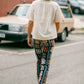 Printed Bootcut Jeans