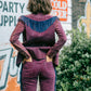 Purple Suede Fringe Pants