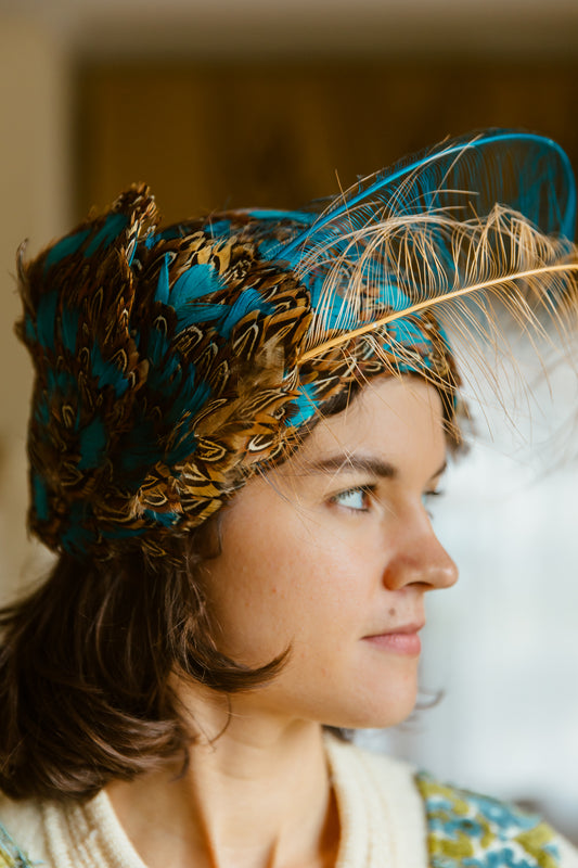 Peacock Feather Hat