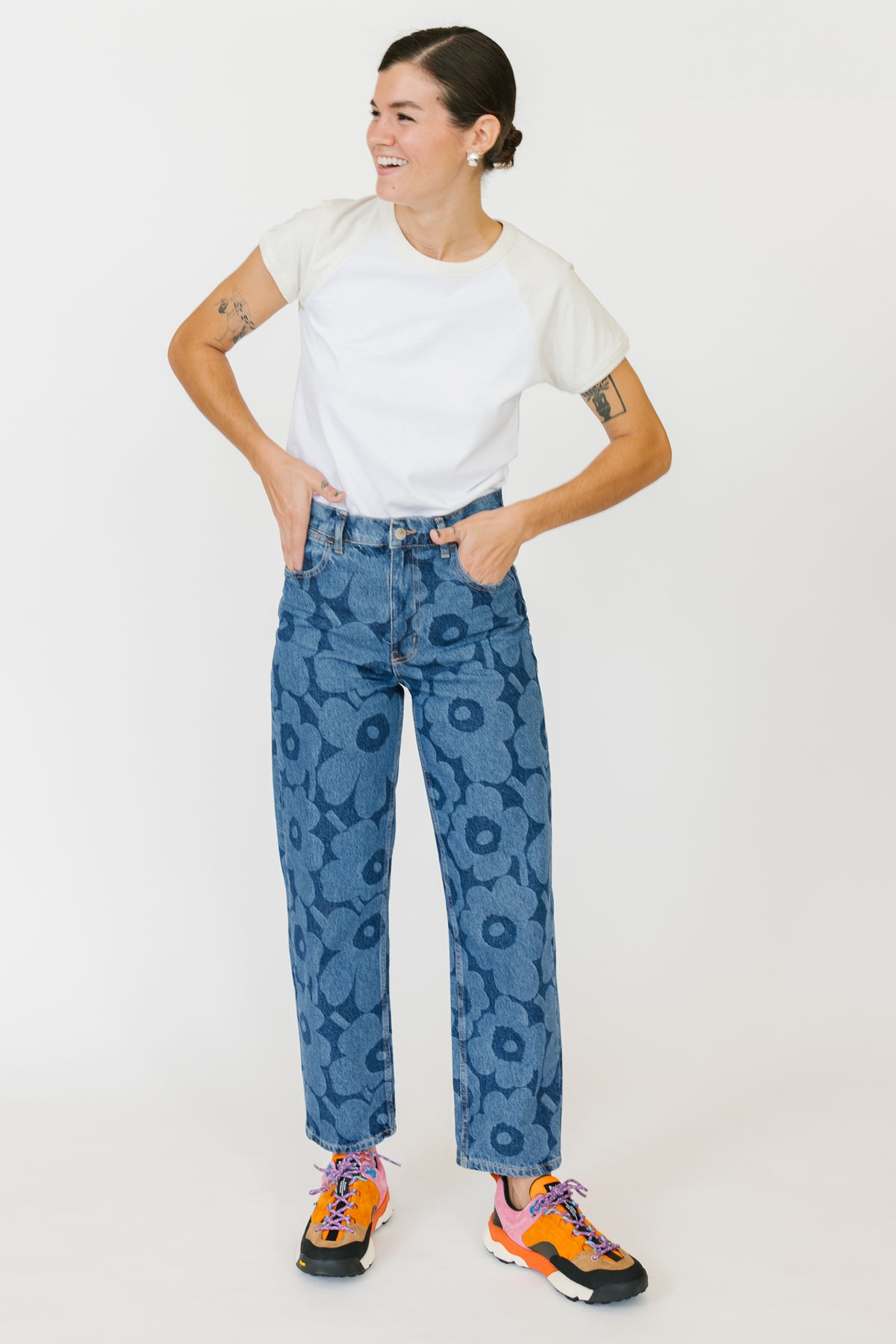 Marimekko Maridenim Barrel Unikko Jeans – mkquinlan.com