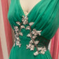 Green Shiffon Gown