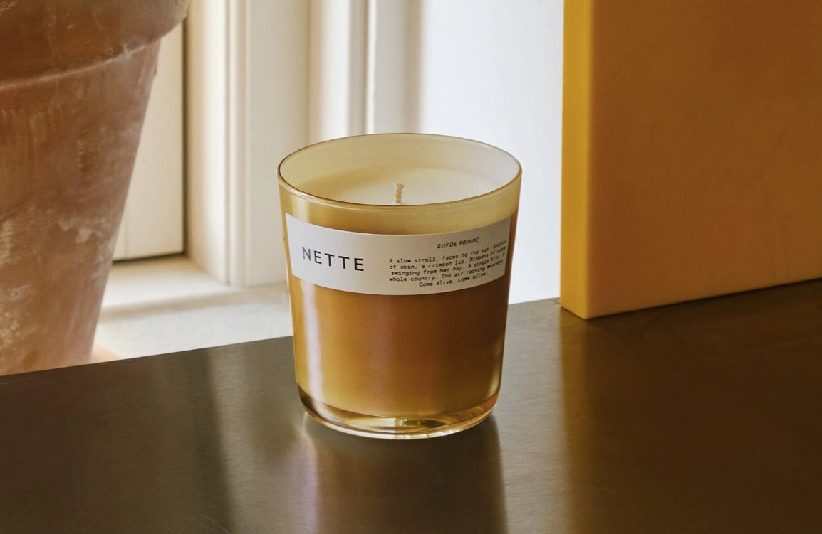 NETTE Scented Candle - Suede Fringe