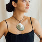 Matthew Swope Shell Pendant on Leather Necklace