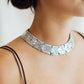 Mexican Silver Collar Necklace