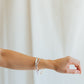 Hammered Silver Bangle Bracelets