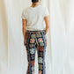 Printed Bootcut Jeans