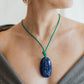 Matthew Swope Lapis on Leather Cord