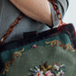 Green Needlepoint Shoulder Bag