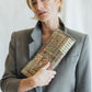 Stylecraft Multicolored Textile Patterned Clutch