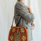 Multicolored Woven Straw Shoulder Bag