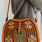 Multicolored Woven Straw Shoulder Bag