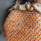 Orange Beaded Delill Bag