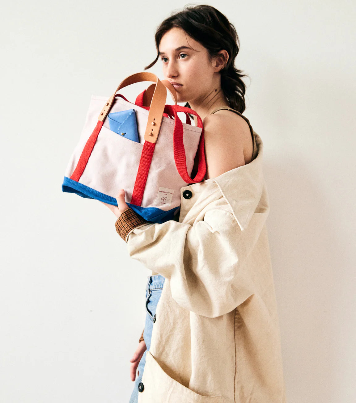 Immodest Cotton Lunch Tote - Sky