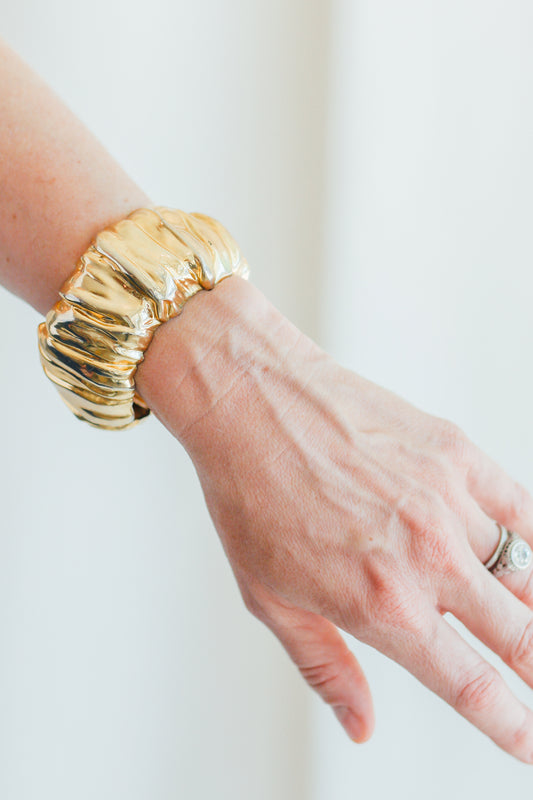 Gold Textured Cuff