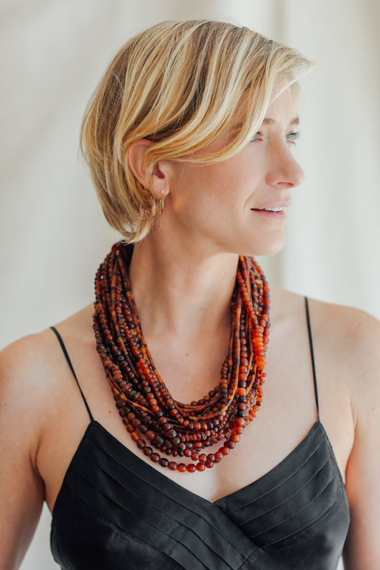 Parvati Beaded Bib Necklace