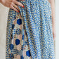 Blue Multi Floral Skirt