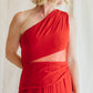 Valentino Red Silk Dress