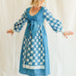 B. Altman & Co. Blue Plaid Check Dress