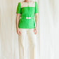 Courrèges Green and Ivory Pant Set