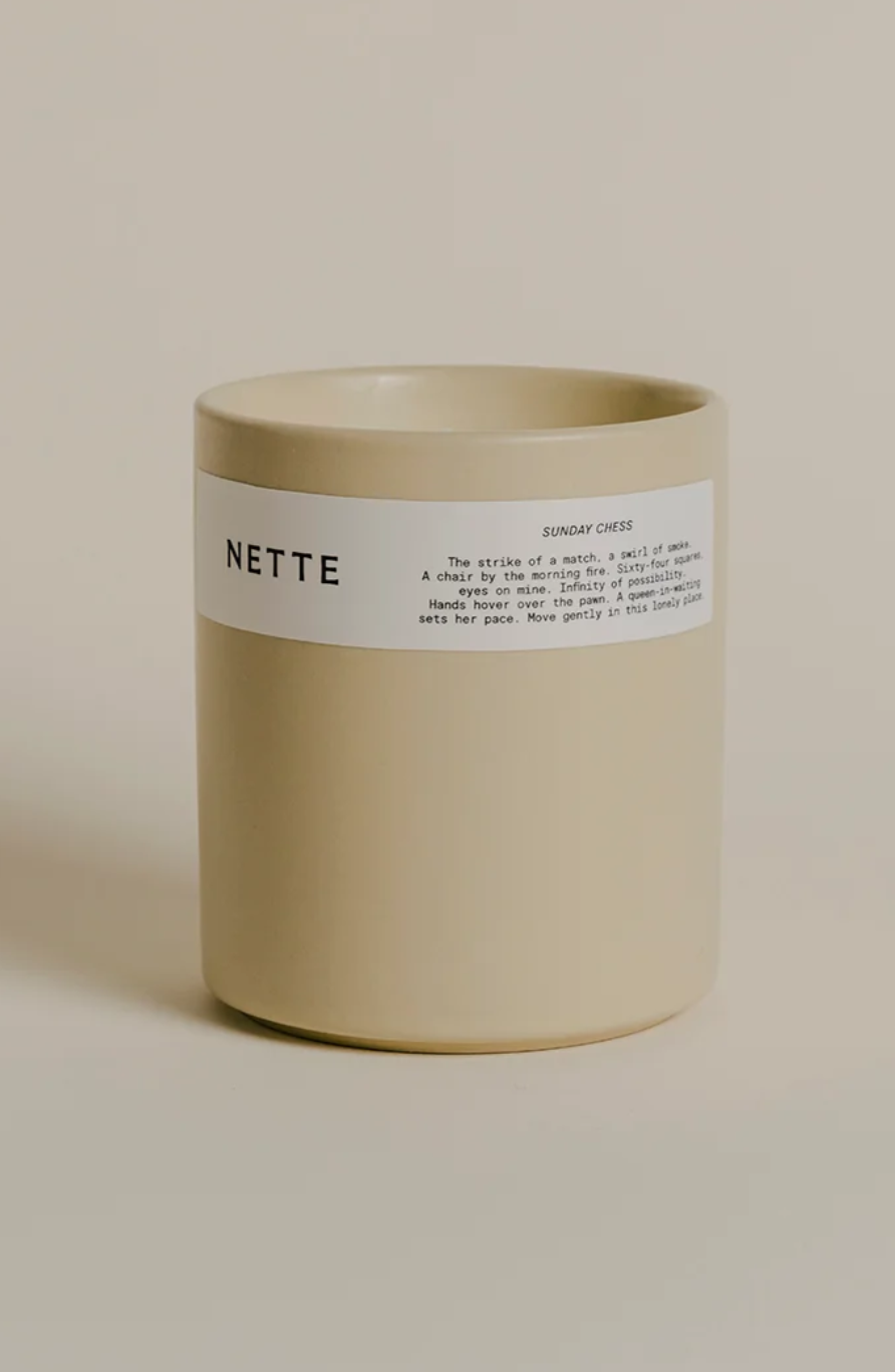 NETTE Scented Candle - Sunday Chess