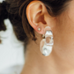 Acrylic Bubble Hoop Clip On Earrings