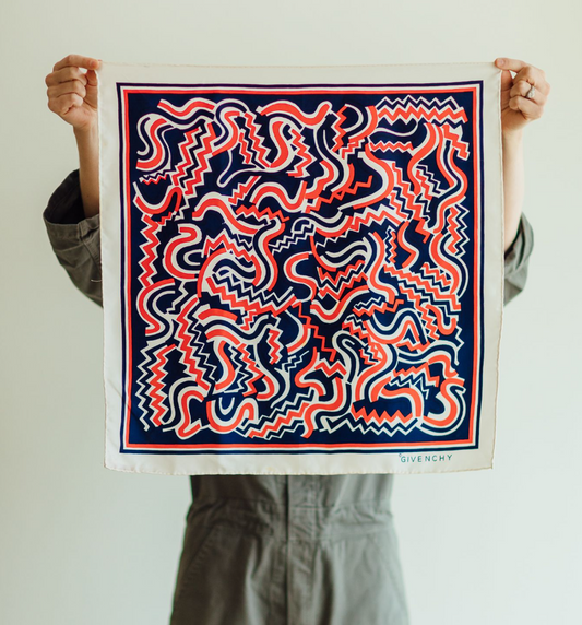 Givenchy Squiggles Silk Scarf