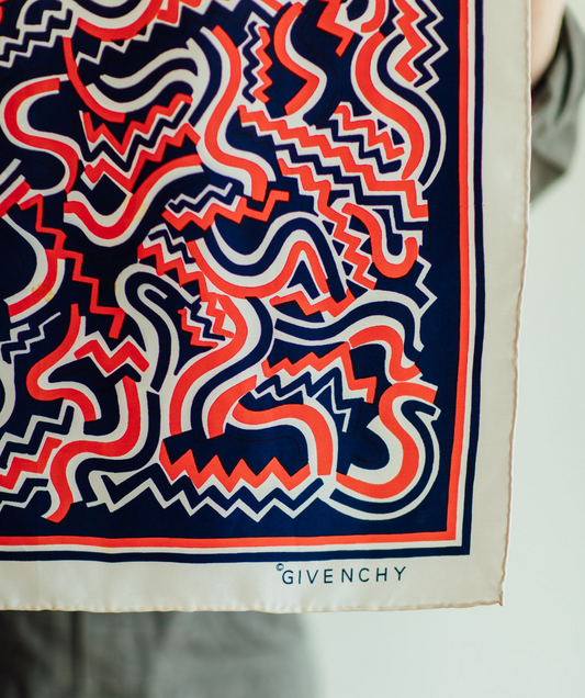 Givenchy Squiggles Silk Scarf