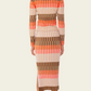 Find Me Now Bodhi Knit Skirt in Orange Block