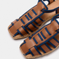 Naguisa Sativa Espadrille - Navy/Leather