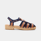 Naguisa Sativa Espadrille - Navy/Leather