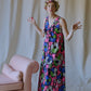 Pop Art Floral Maxi Dress