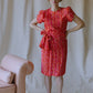 Heart-to-Heart Red Silk Dress