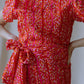 Heart-to-Heart Red Silk Dress