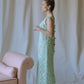 Bernetti Tea Green Lace Gown
