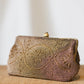 Walborg Copper Beaded Clutch