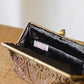 Walborg Copper Beaded Clutch