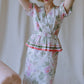 Steel Magnolia Floral Peplum Dress