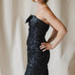Mike Benet Royale Sequined Gown