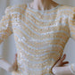 1980s Oleg Cassini Sequined Party Dress